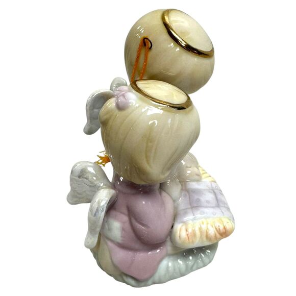Vintage Precious Moments 1997 NATIVITY Christmas Ornament Angels Baby Jesus - Picture 4 of 5